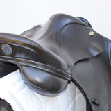 Kent and Masters Pony Club Long Leg saddle, Adjustable Gullet, 16.5", Brown (SKU394)