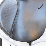 Kent and Masters Pony Club Long Leg saddle, Adjustable Gullet, 16.5", Brown (SKU394)