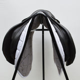 Kent and Masters Pony Club Long Leg saddle, Adjustable Gullet, 16.5", Brown (SKU446)