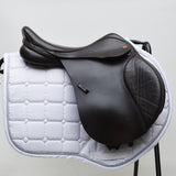 Kent and Masters Pony Club Long Leg saddle, Adjustable Gullet, 16.5", Brown (SKU446)