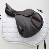 EcoRider Freedom jump Saddle (eco 025), Adjustable, Brown, 16.5" (SKU455)