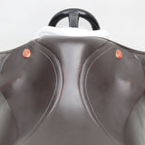 Kent and Masters Pony Club Long Leg saddle, Adjustable Gullet, 16.5", Brown (SKU446)