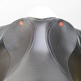 Kent & Masters S-Series Dressage Moveable Block Standard Wither Saddle (MDM), 16.5", Adjustable, Black (SKU451)