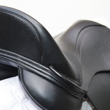 Kent & Masters S-Series Dressage Moveable Block Standard Wither Saddle (MDM), 16.5", Adjustable, Black (SKU451)
