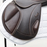 EcoRider Freedom jump Saddle (eco 025), Adjustable, Brown, 16.5" (SKU455)