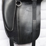 Kent & Masters S-Series Dressage Moveable Block Standard Wither Saddle (MDM), 16.5", Adjustable, Black (SKU451)