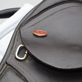 Kent and Masters Pony Club Long Leg saddle, Adjustable Gullet, 16.5", Brown (SKU446)