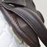 EcoRider Freedom jump Saddle (eco 025), Adjustable, Brown, 16.5" (SKU455)