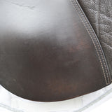 Kent and Masters Pony Club Long Leg saddle, Adjustable Gullet, 16.5", Brown (SKU446)