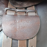 EcoRider Freedom jump Saddle (eco 025), Adjustable, Brown, 16.5" (SKU455)