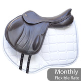 Fairfax Andrew Hoy Monoflap XC Saddle, Adjustable, 17", Brown (SKU439)