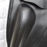 Albion Fabrento Dressage Saddle, 17.5" MW (Adjusta Model) Black (SKU380) - BUY IT NOW
