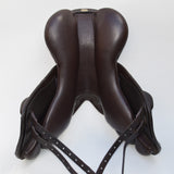 Fairfax Andrew Hoy Monoflap XC Saddle, Adjustable, 17", Brown (SKU439)
