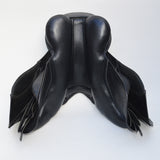 Kent and Masters S-Series Pony jump saddle, Adjustable Gullet, 15.5", Black (SKU440)