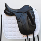 Fairfax Gareth 17.5" Adjustable Gullet Monoflap Dressage Saddle, Black (SKU264)