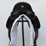 Fairfax Gareth 17.5" Adjustable Gullet Monoflap Dressage Saddle, Black (SKU264)