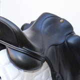 Fairfax Gareth 17.5" Adjustable Gullet Monoflap Dressage Saddle, Black (SKU264)