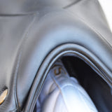 Fairfax Gareth 17.5" Adjustable Gullet Monoflap Dressage Saddle, Black (SKU264)