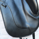 Fairfax Gareth 17.5" Adjustable Gullet Monoflap Dressage Saddle, Black (SKU264)