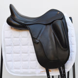Fairfax Gareth Monoflap Dressage Saddle, 17.5", Adjustable, Black (SKU262)