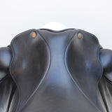 Fairfax Gareth Monoflap Dressage Saddle, 17.5", Adjustable, Black (SKU262)