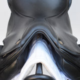 Fairfax Gareth Monoflap Dressage Saddle, 17.5", Adjustable, Black (SKU262)