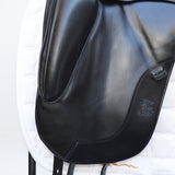 Fairfax Gareth Monoflap Dressage Saddle, 17.5", Adjustable, Black (SKU262)