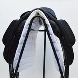 Fairfax Gareth Monoflap Dressage Saddle, 17.5", Adjustable, Black (SKU406)