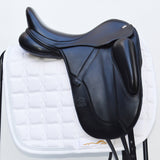 Fairfax Gareth Monoflap Dressage Saddle, 17.5", Adjustable, Black (SKU406)