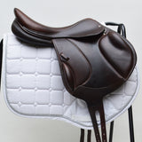 Voltaire Essentials Monoflap Jump saddle, 17.5", Brown, Adjustable (SKU335)