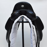 Fairfax Gareth Monoflap Dressage Saddle, 17.5", Adjustable, Black (SKU406)