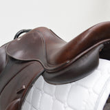 Voltaire Essentials Monoflap Jump saddle, 17.5", Brown, Adjustable (SKU335)