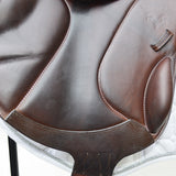 Voltaire Essentials Monoflap Jump saddle, 17.5", Brown, Adjustable (SKU335)