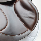 Voltaire Essentials Monoflap Jump saddle, 17.5", Brown, Adjustable (SKU335)