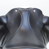 Fairfax Gareth Monoflap Dressage Saddle, 17.5", Adjustable, Black (SKU406)