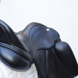 Fairfax Gareth Monoflap Dressage Saddle, 17.5", Adjustable, Black (SKU406)