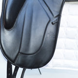 Fairfax Gareth Monoflap Dressage Saddle, 17.5", Adjustable, Black (SKU406)