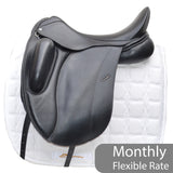 Loxley by Bliss Dressage Monoflap  Saddle, 17.5", MW, Black (SKU435)