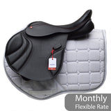 Albion K2 Jump saddle, HOOP TREE, 16.5", Wide (Adjusta Model), Dark Havana (SKU428)