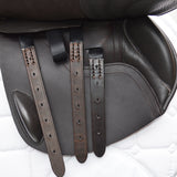 Albion K2 Jump saddle, HOOP TREE, 16.5", Wide (Adjusta Model), Dark Havana (SKU428)