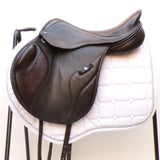 Utopia (Now Discovery) Ares Monoflap Jump Saddle (adjustable), 17.5" Brown (SKU286)