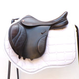 Kent & Masters S-Series Pony Jump Saddle (MPJ) (adjustable), 16.5" Brown (SKU520)