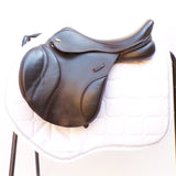 Kent and Masters S-Series Pony jump saddle, Adjustable Gullet, 15.5", Brown (SKU523)