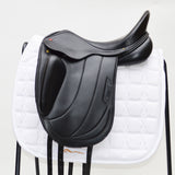 Albion Fabrento Dressage Saddle, 17.5" MW (Adjusta Model) Black (SKU280)