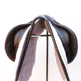 Kent and Masters S-Series Pony jump saddle, Adjustable Gullet, 15.5", Brown (SKU523)