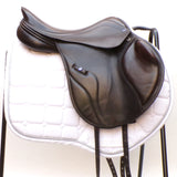 Utopia (Now Discovery) Ares Monoflap Jump Saddle (adjustable), 17.5" Brown (SKU286)