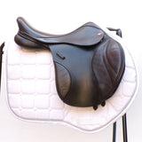 Kent & Masters S-Series Pony Jump Saddle (MPJ) (adjustable), 16.5" Brown (SKU520)