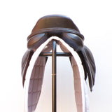 Kent and Masters S-Series Pony jump saddle, Adjustable Gullet, 15.5", Brown (SKU523)