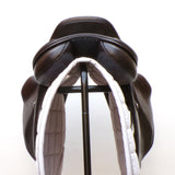 Utopia (Now Discovery) Ares Monoflap Jump Saddle (adjustable), 17.5" Brown (SKU286)