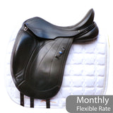 Utopia (Now Discovery) Dressage Saddle (adjustable), 16.5" Black (SKU540)